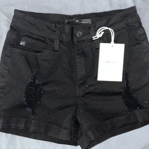 Kan Can black denim shorts🖤
